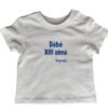 T-Shirt bouton blanc "Bébé XIII aimé"