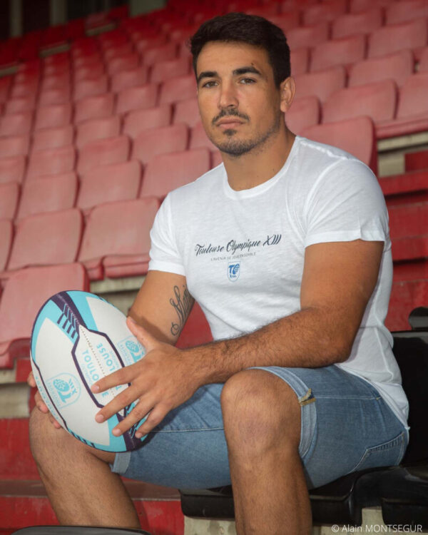 T-Shirt "TOULOUSE OLYMPIQUE XIII" BLANC