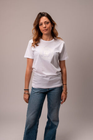 T-shirt blanc - logo blanc