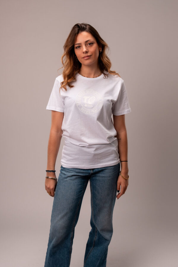 T-shirt blanc - logo blanc