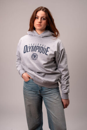 Sweat à Capuche Gris 2025